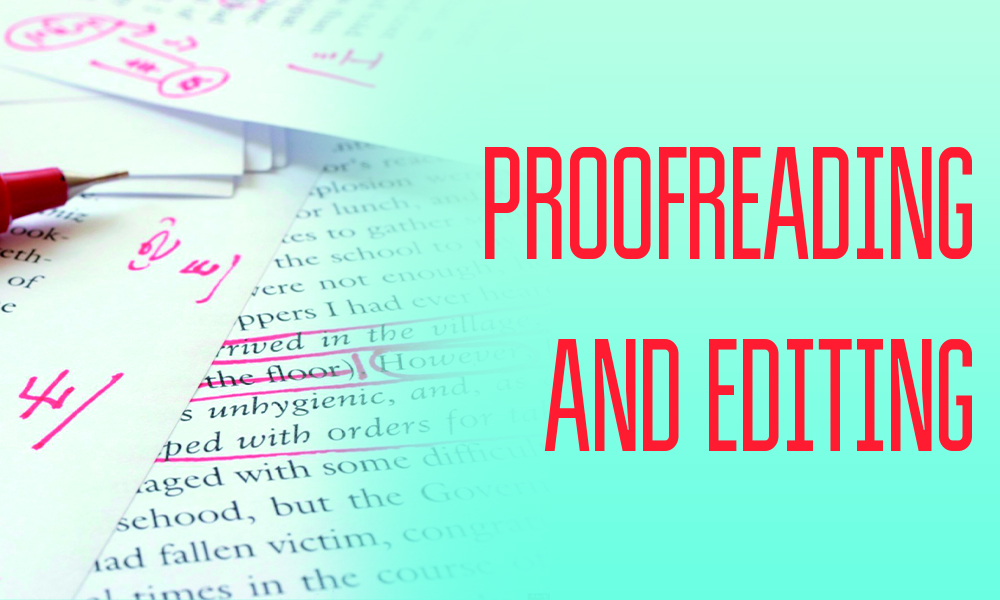 Proofread and editing services